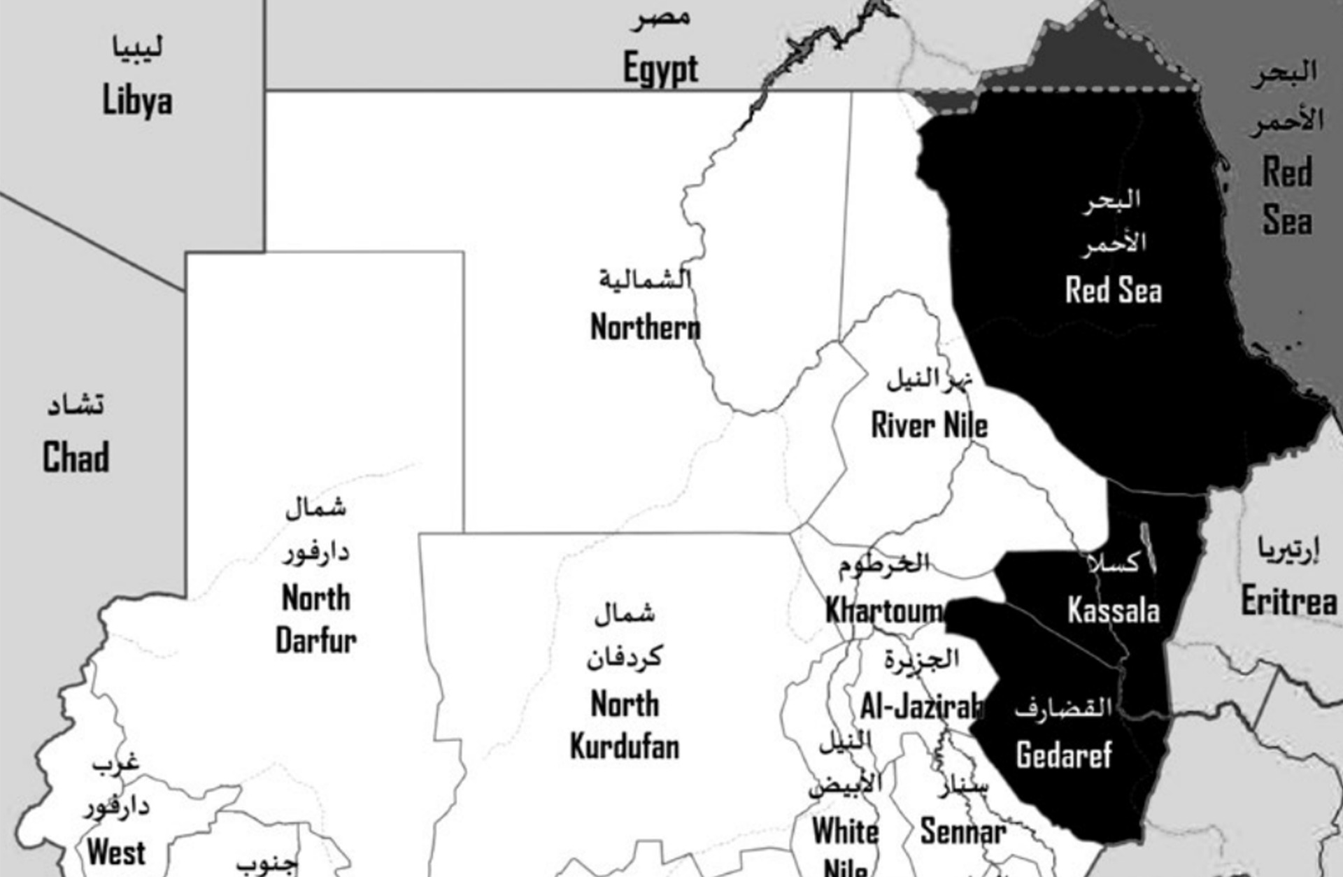 Eastern region map